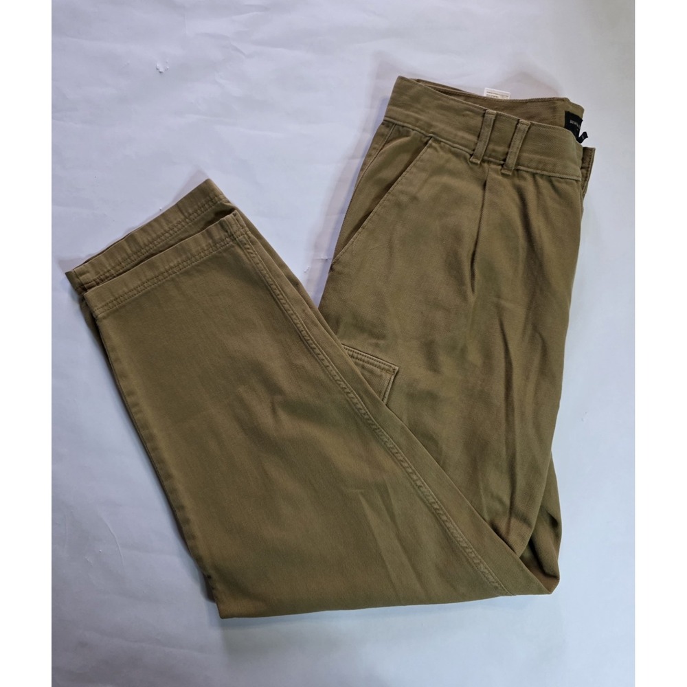 Banana Republic Barrell Leg Cargo Womens Sz 32/14  Bwn,High Waist Ins,30,cabinco